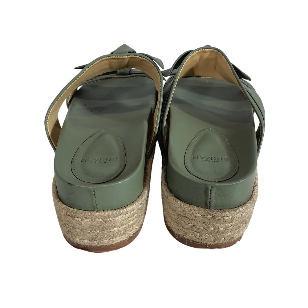 Alexandre Birman Knotted Green Clarita Espadrille Slides Size 38 EU / US 8 - Picture 5 of 7